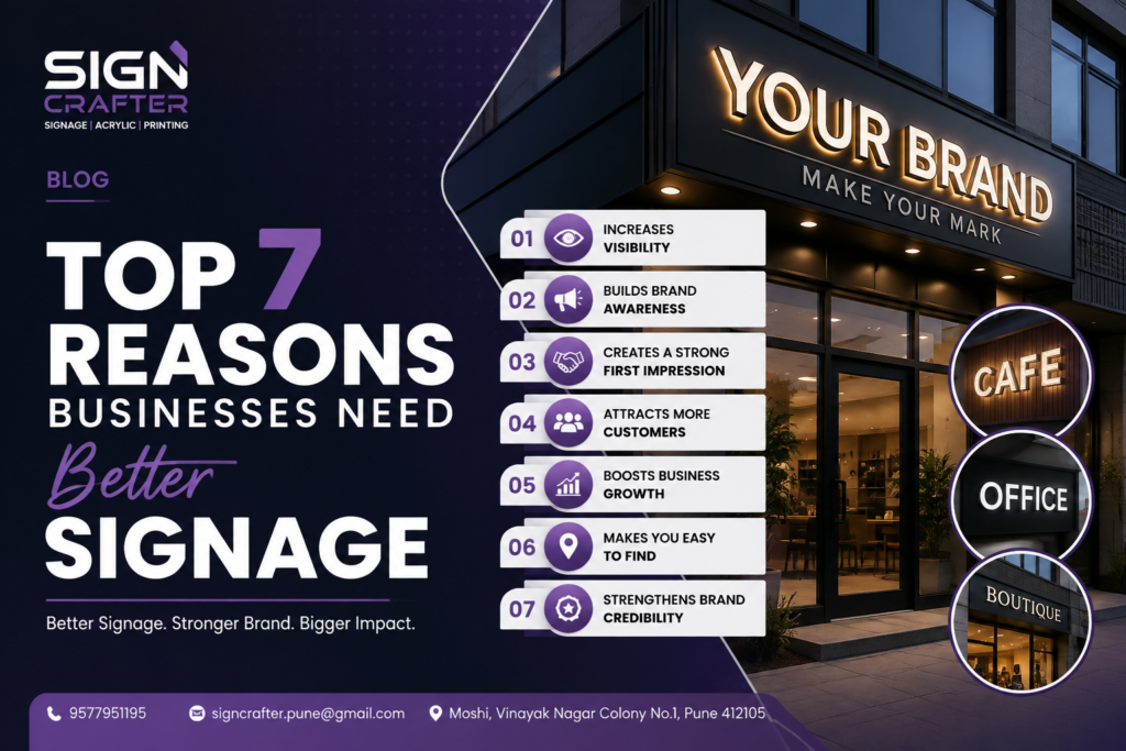 Top 7 Reasons Businesses Need Better Signage