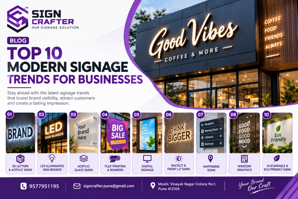 Top 10 Modern Signage Trends For Businesses