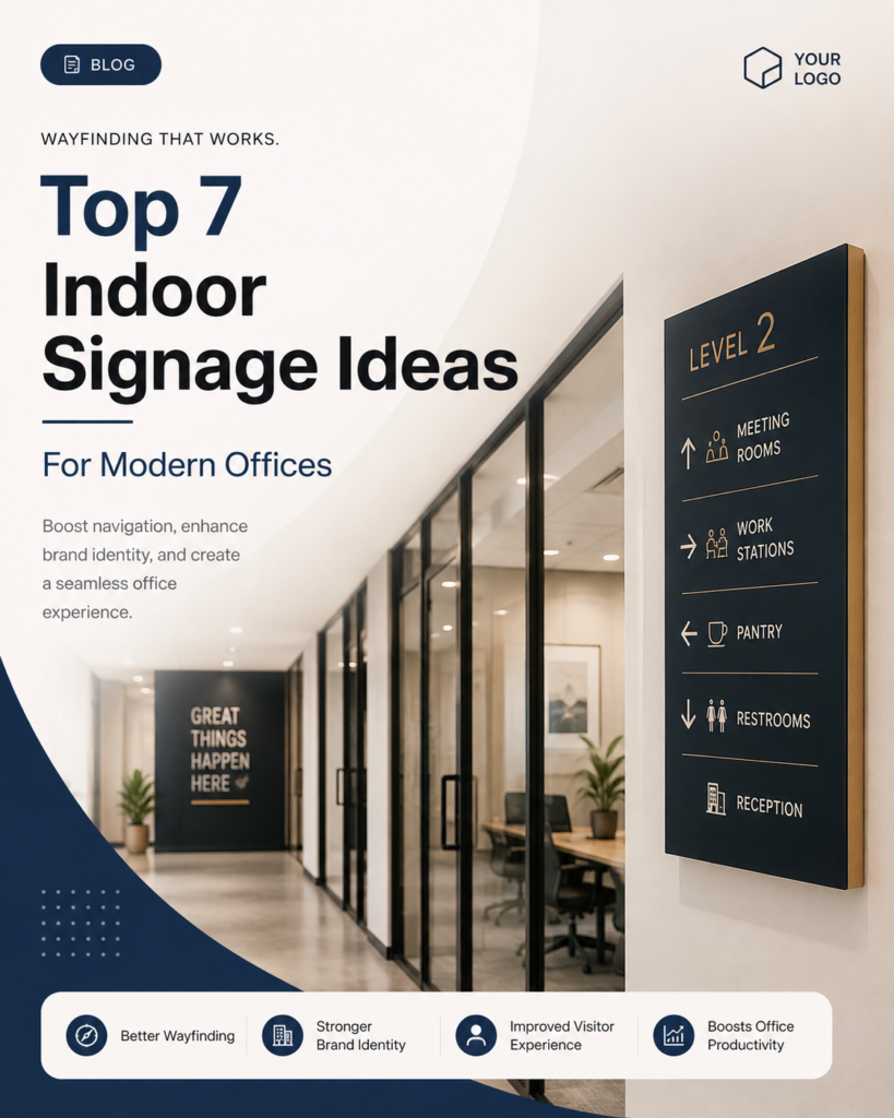 Top 7 Indoor Signage Ideas For Modern Offices